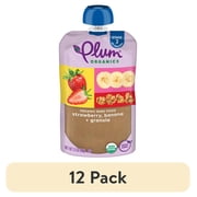 (12 pack) Plum Organics® Stage 2 Organic Baby Food Strawberry, Banana + Granola 3.5oz Pouch