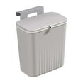 thumbnail image 4 of Bote de basura de cocina Macarena Cubo basura colgante para cocina montado en la pared gris, 4 of 8