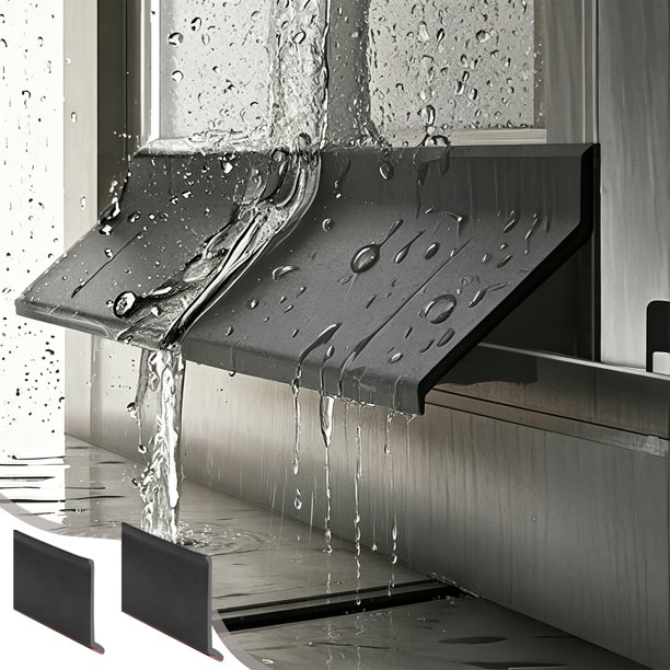 MTBLYS Protector adhesivo de plástico contra salpicaduras para fregadero | Tira de sellado para encimera de cocina|Protector flexible de 150 cm para el borde del fregadero