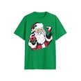 thumbnail image 4 of Men's & Big Men's Graphic Holiday Tee Shirt, Santa 6 7 Meme, Sizes S-3XL, 4 of 5