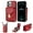 Red, variant on Feishell Crossbody Wallet Case for iPhone 16 Pro Max with Detachable Shoulder Strap,Premium PU Leather Metal Snap Zipper Pocket Credit Card Holder Kickstand Phone Case for Women Men,Mint