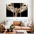 thumbnail image 2 of Elephant Stock Happy Giraffe Family Wall Art - Horizontal Multi Panel Canvas - Living Room Wall Decor - Animal Multi Panel - Black And White Decor - 65" x 42", 2 of 8