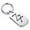 Silver, variant on Stainless Steel Lead Alchemy Symbol Dog Tag Keychain Circle Ring