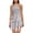 Gray, variant on Women's Ruched Asymmetric Halter Mini Dress - Textured Pleated Party Dress with Ruffle Detail for Night Outs, Festivals, and Fun Summer Celebrations