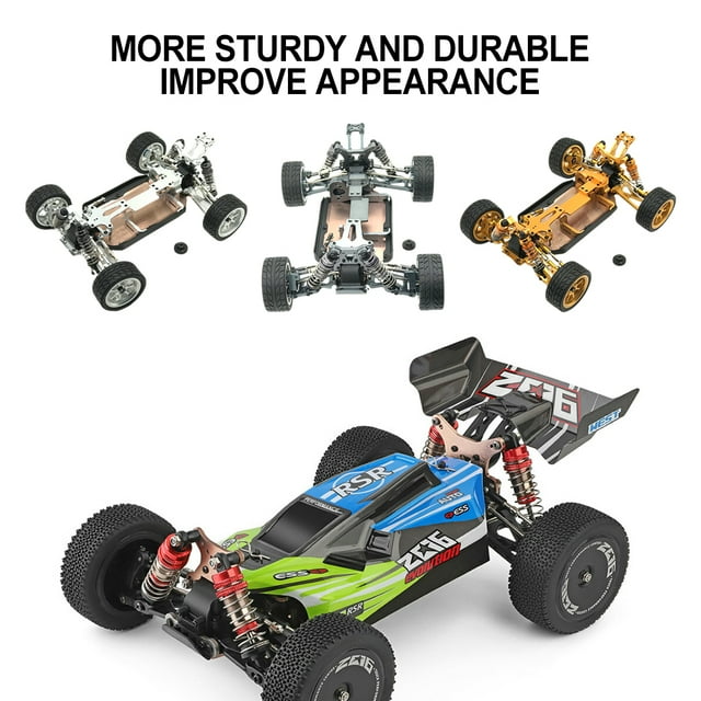 Baohd RCGOFOLLOW Aluminum Alloy Precision Car Frame Strong Chassis Frame For 1/14 Rc Car Frame Wltoys 144001 RC Car Part Purple