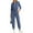 Dusty Blue, variant on PRETTYGARDEN Long Sleeve Jumpsuits for Women Casual Fall Fashion Zip Up Pant Rompers One Piece Sweatsuits Travel Outfits