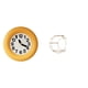 thumbnail image 1 of Reloj De Pared Analógico Silencioso Contemporáneo Con Diseño Redondo De Madera Y Estante Colgante Metálico De 3 Niveles Para Decoración Moderna De Cocina, Comedor Y Dormitorio. Pantalla, 1 of 8
