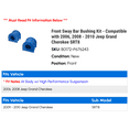 thumbnail image 2 of Front Sway Bar Bushing Kit - Compatible with 2006, 2008 - 2010 Jeep Grand Cherokee S.R.T.8 2009, 2 of 2