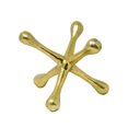 thumbnail image 1 of Sagebrook Home Or Métal Jacks Sculpture 8", 1 of 1