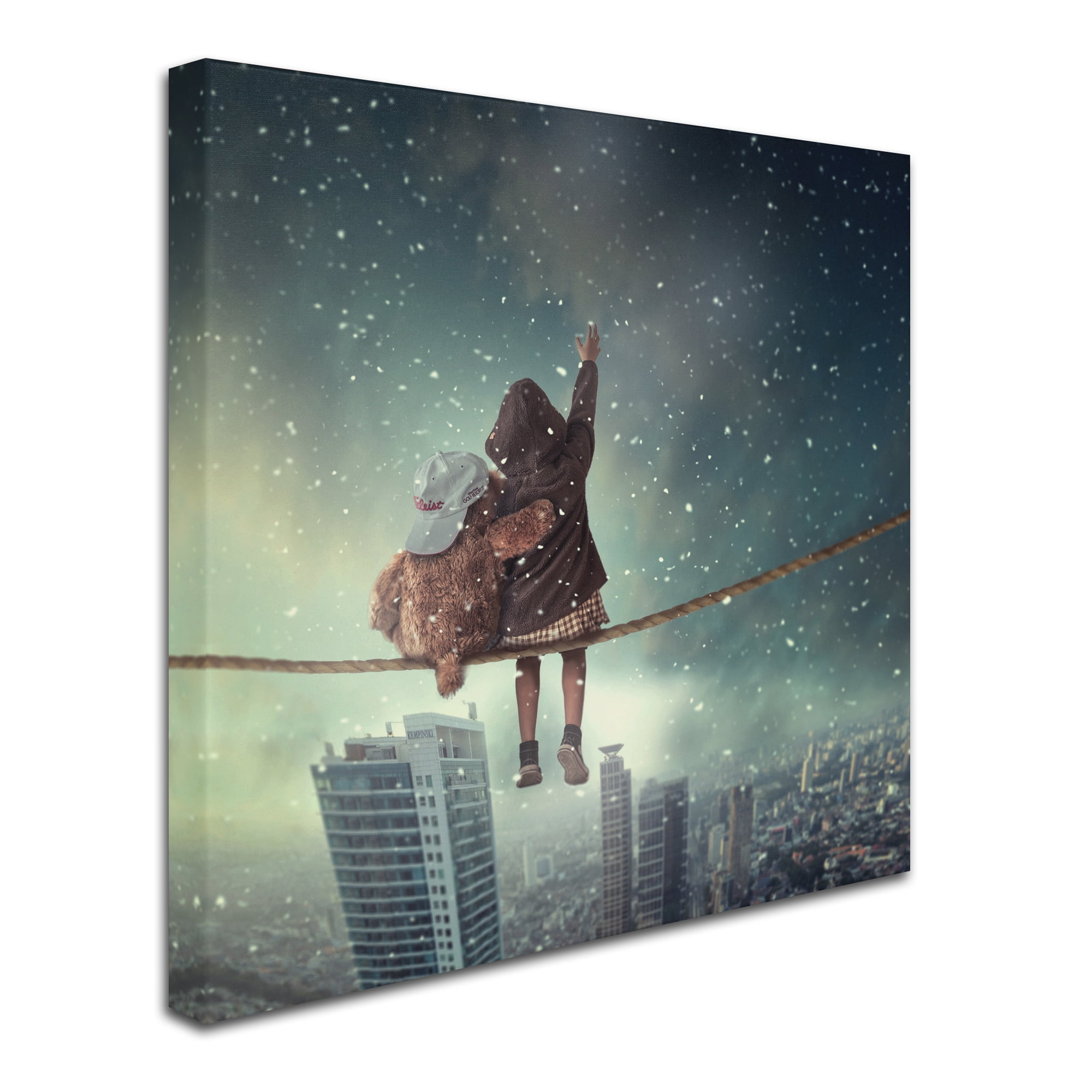 Hardibudi 'Let It Snow' Canvas Art