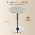thumbnail image 3 of Yaheetech Counter Height Adjustable Pub Round Table with with 360° Swivel, Gray, 3 of 5