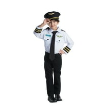 Dress Up America Pilot Role Play Everyday Fancy-Dress Costume for Child, Little Boys XS