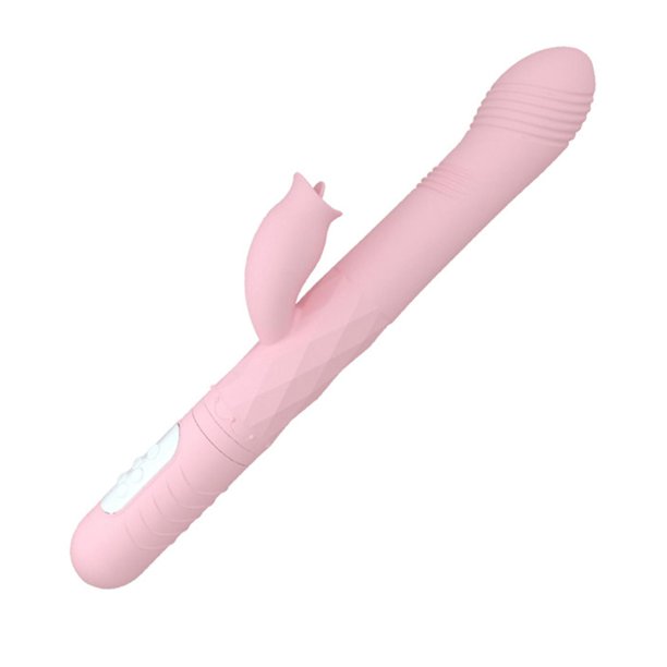 E 36 modos de vibración mujeres telescópicas Vibratorlicking estimulador masajeador de calefacción