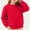 Red, variant on DAETIROS Girls Cotton Sweatshirts Soft Long Sleeve Pullover Fall Winter Tops for Kids Crew Neck Casual Shirts