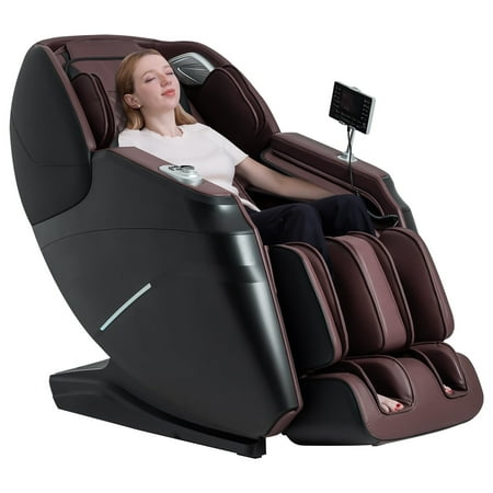 MassaMAX 2025 A306 Pro Massage Chair,Full Body Zero Gravity SL-Track Shiatsu Massage Chair, Airbag Massage, with Yoga Stretch, Foot Massage, Heat Function,Black
