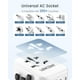 thumbnail image 5 of Adaptador Universal de Viaje LENCENT Blanco con Carga Rápida PD 30W y 2 Puertos USB + 3 USB-C, 5 of 8