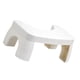 thumbnail image 3 of Toilet Potty Foot Stool Prevent Slipping Improve Posture PP Squatting Potty Stool for Office White, 3 of 5