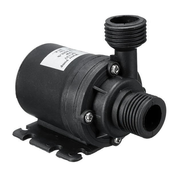 Bomba centrífuga sumergible de 800 l/h, 5 m/16 pies, bajo nivel de ruido, rosca de 4 pulgadas, para agua Adaptador de 12 V CC