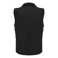 thumbnail image 4 of Bovemsi Women's Tanks & Camis Vest Lapel Sleeveless Pockets Zipper Placket Mesh Outdoor Color Fit Work Waistcoat Black Camisole, 4 of 5