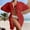 c01Red, variant on JGGSPWM Split Side Down Collar Button Long Sleeve Cardigan Shirt Blouses Skirt Beach Bathing Suit Swim Coverup White XL