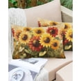 thumbnail image 6 of Summer Sunflowers Throw Pillow Cover 12 x 20 Inch Decorative Pillow Cover Spring Oil Painting Red Yellow Floral Lumbar Pillowcase Seasonal Rectangle Cushion Case for Couch Sofa Bed Living Room, 6 of 7