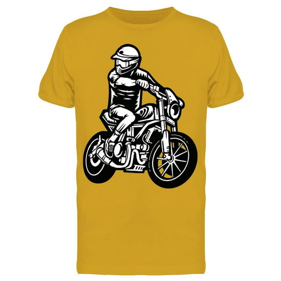 Biker Logo Template T-Shirt Men -Image by Shutterstock, Male Small