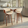 thumbnail image 2 of Symphony Counter Stools for Kitchen Counter in Faux Leather, Counter Height Chairs, Bar Stools Set of 2, Counter Height Chairs, Bar Stools For Kitchen Island, 2 of 10