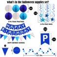 thumbnail image 2 of Decoraciones para fiestas de cumpleaños FECEDY, azul marino, feliz cumpleaños, 2 of 6