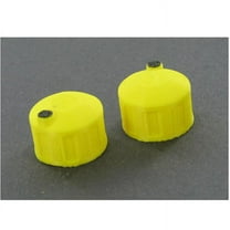 3D to Scale 1/64 2 Pack of 3D Printed Yellow Bulk Fluid Tanks w/ Black Lids 64-325-Y