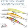 thumbnail image 4 of Bearking Cebos Rígidos para Pesca, Anzuelos para Long Casting, Buceo de Profundidad, Captura de Lubina, Wobllers para Pescar, 6 Pies a 10 Pies, 120 mm, 22g, 4 of 4