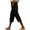 Black, variant on Womens Capri Pants Casual Corduroy Lightweight Drawstring Elastic Waist Lace Hem Capris with Pockets Loose Fit Golf Outdoor Workout Cropped Trousers