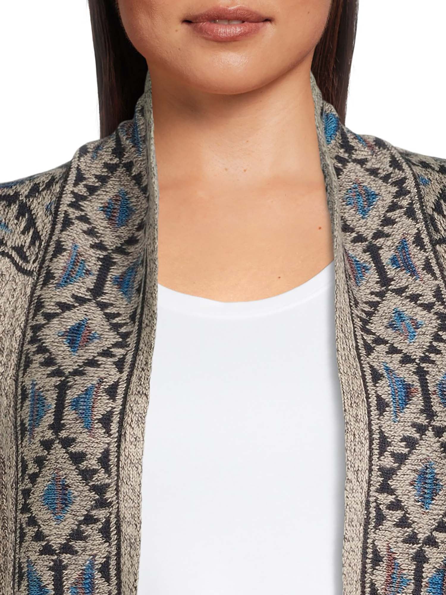 Valerie Stevens Long Sleeve Open Front Duster (Women's Plus)