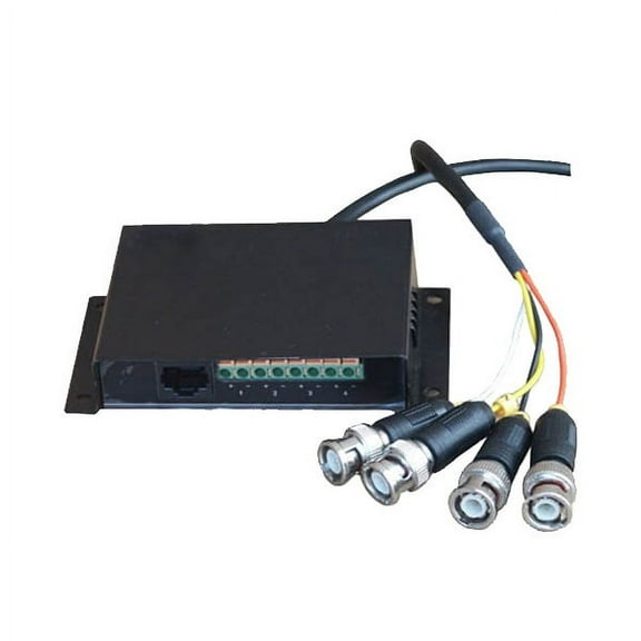 VideoSecu 4CH BNC Passive Video Balun Network UTP Transceiver for CCTV Cat5 Cable c54