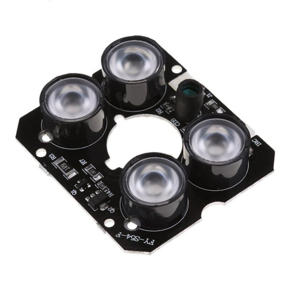 4pcs 850nm LED Array Board IR With IR Range Up To 30m For Of Camera Modules, Power DC 12V