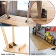 thumbnail image 5 of Bisagras autoblocantes de 2 piezas, accesorios para patas de soporte plegables, plegable B, 5 of 5