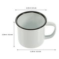 thumbnail image 2 of MLINS 4pcs Enamel Camping Mugs Small Coffee Mugs Cups Portable Vintage Tea Cups Campfire Camping Mugs Bulk with Handle for Coffee Tea Home Picnic Travel Indoor and Outdoor Activities Assorted Color, 2 of 8