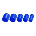 thumbnail image 3 of Unique Bargains 100Pcs Round Rubber End Caps 1/4" 3/8" 1/2" 5/8" 3/4" Blue Vinyl Cover Screw Thread Protectors, 3 of 6