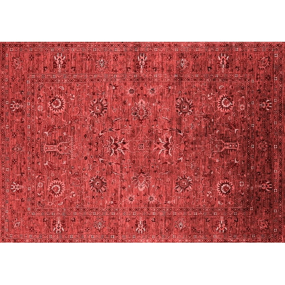 Ahgly Company Indoor Rectangle Oriental Red Industrial Area Rugs, 2' x 5'
