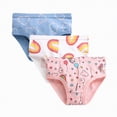 thumbnail image 3 of Ccpelsie Toddler Girls Panties Cotton Underwear Kids Briefs Soft Comfortable Cute Design(Watermelon Red,2-3 Years), 3 of 3