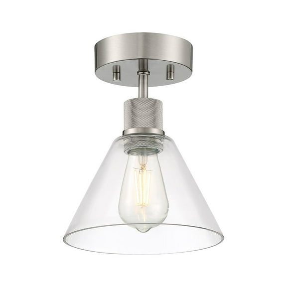 Access Lighting Martini LED Semi-Flush in Brushed Steel Color