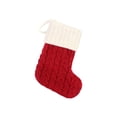 thumbnail image 1 of TIELUTT Christmas Stockings with Initials Large Embroidered Letter Knit Hanging Stained Glass Window Panel Front Porch Column Wrap Small Chain for Crafts Winter Fireplace Garland Christmas Ornament Pa, 1 of 7
