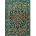 thumbnail image 1 of Ahgly Company Indoor Rectangle Persian Turquoise Blue Traditional Area Rugs, 8' x 10', 1 of 4