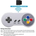 thumbnail image 3 of LUXMO Wireless 2.4GHz Controller for SNES, PC, MacOS, RetroPie, Raspberry Pi and Other USB Devices, comes with Original SNES receiver and USB 2.4 GHz receivers, 3 of 5
