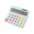 thumbnail image 3 of Calculadora de escritorio Hugo Fácil de leer mecánica de 12 dígitos oficina preescolar hogar Azul, 3 of 8