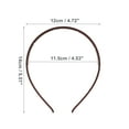 thumbnail image 3 of 1 Pc Classic Fashion Frosted Headband for Women for Girls 5.51"x4.72" Wine Red, 3 of 4