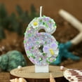 thumbnail image 5 of YIMWNYI Digital Birthday Candle Cake Decoration, Multicolor Number Candles, Wax Birthday Party Candle, Floral Design Birthday Candles, Celebration Cake Accessories, Decorative Wax Candles, 5 of 6