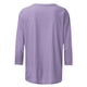 thumbnail image 5 of Mujeres Tres Cuartos de Manga Tops Moda Impresa Suelta Casual Cuello Redondo Suéter Blusa con Mangas 3/4, Mezcla de Poliéster para el Uso Diario de Verano, 5 of 5