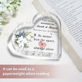 thumbnail image 5 of Heart Shaped Acrylic Decorative Ornament 3.9X3.9 Inch Gift from Niece Mothers Day Birthday Present for Aunt Best Gift for Aunt Suitable for Office Desk Shelf German Decorative Sign, 5 of 5