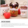 thumbnail image 3 of Advancent Medias navideñas lavables Papá Noel muñeco de nieve calcetines de Navidad reutilizables Festival Prop Anti-decoloración fiesta Kits de decoración para fiestas Los ancianos, 3 of 6