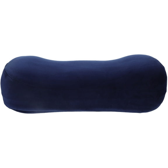 Raindrops Ergonomic Navy Cervical Neck Roll Pillow for Home Use, Support and Comfort for Neck